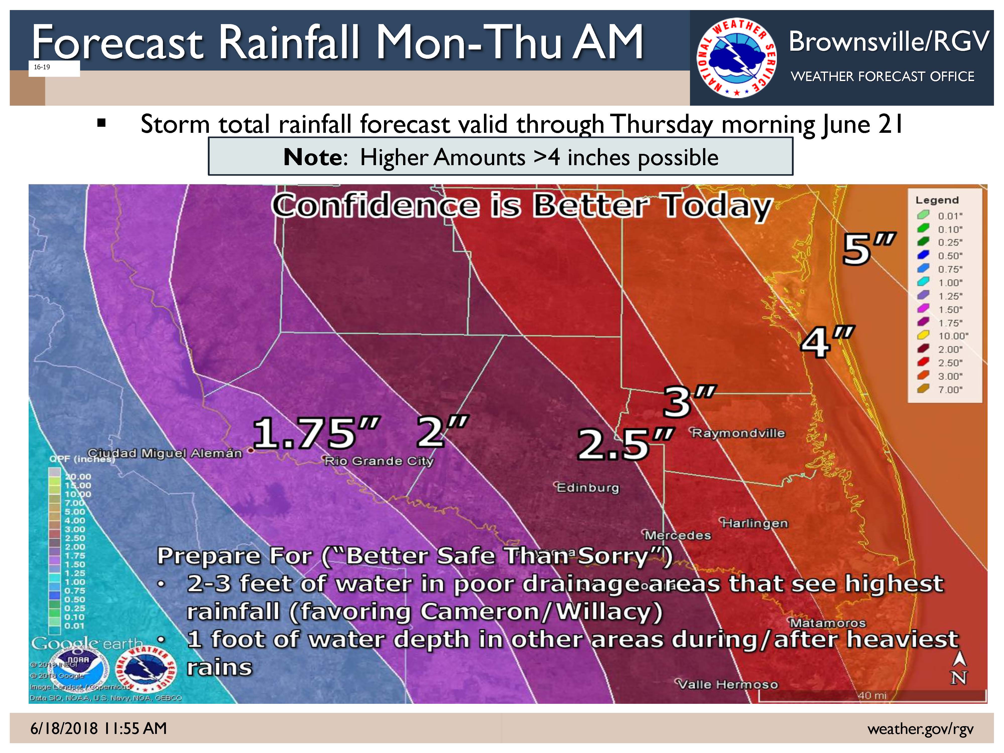 Message from the National Weather Service Brownsville/Rio Grande Valley