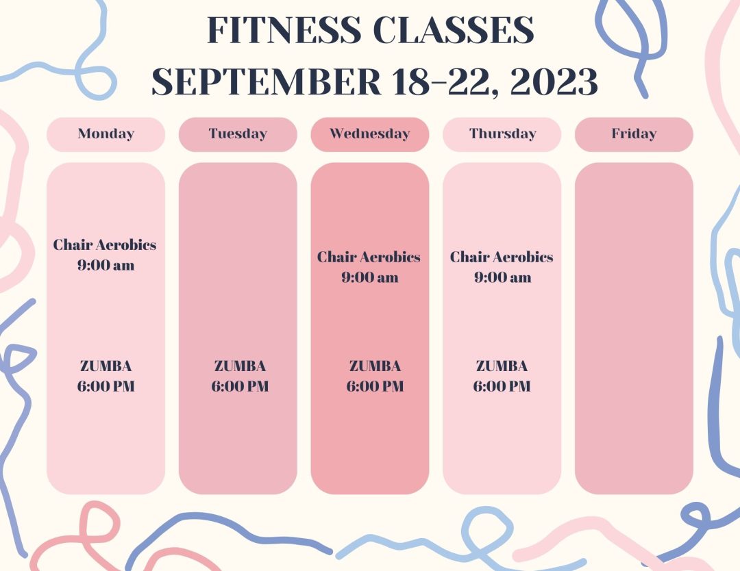 Fitness Class Schedule City Of La