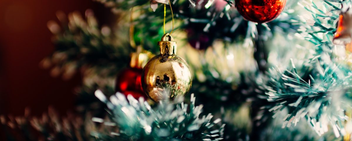 bauble balls hang on christmas tree