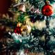 bauble balls hang on christmas tree